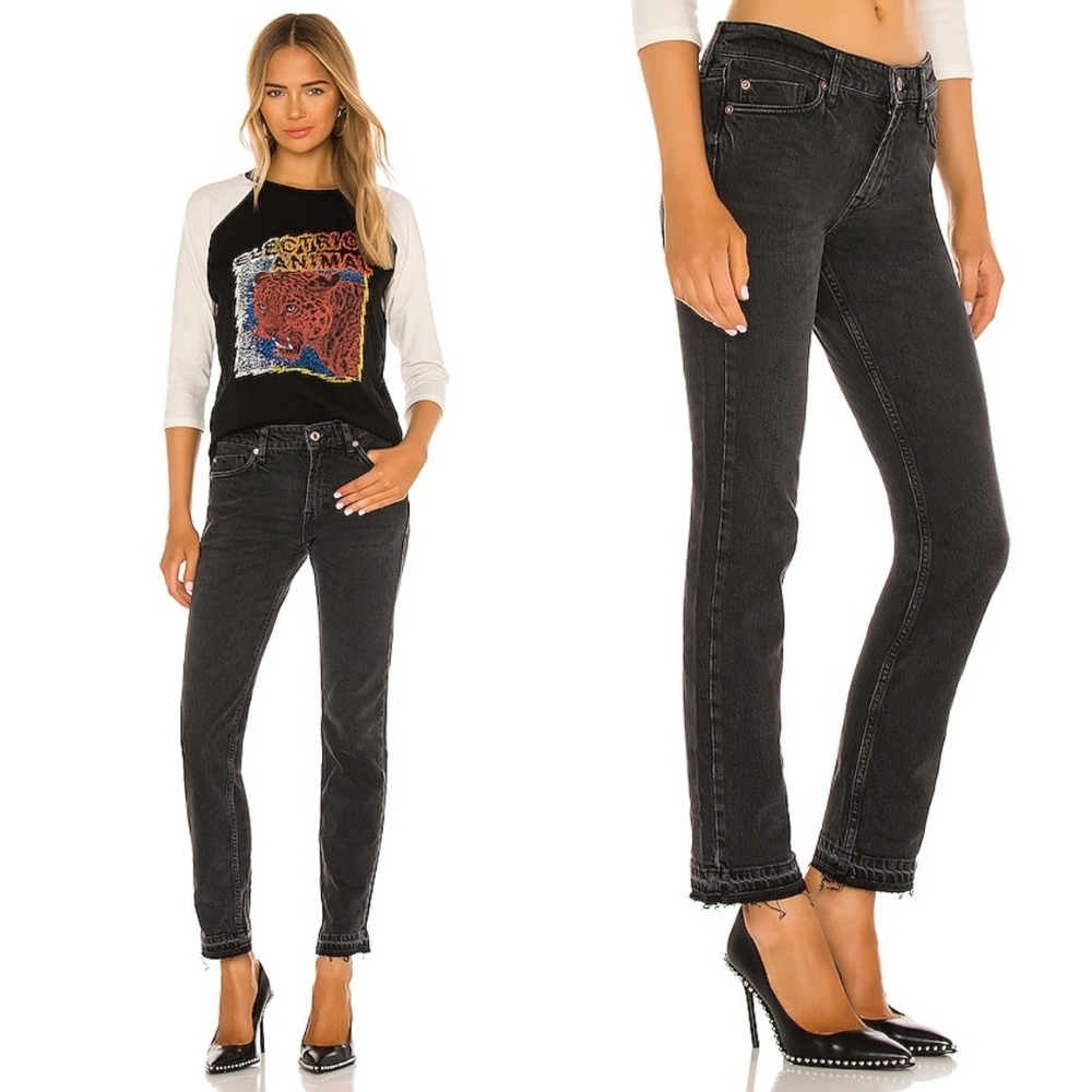 Free People | NWT Cuffed Slim Boyfriend Jeans